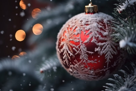 Merry Christmas and Happy New Year Celebration. Generative Aiの素材