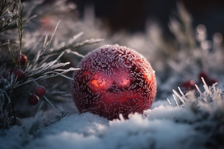 Merry Christmas and Happy New Year Celebration. Generative Aiの素材