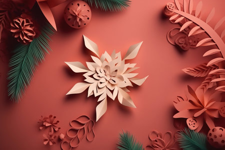 Merry Christmas and Happy New Year Celebration. Generative Aiの素材