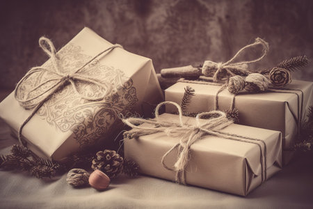 Merry Christmas and Happy New Year Celebration. Generative Aiの素材