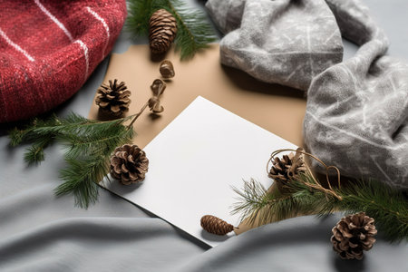 Merry Christmas and Happy New Year Celebration. Generative Aiの素材