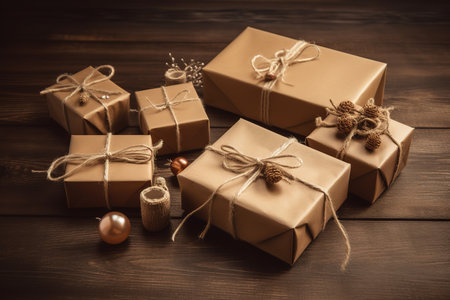 Merry Christmas and Happy New Year Celebration. Generative Aiの素材