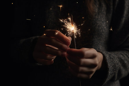 Merry Christmas and Happy New Year Celebration. Generative Aiの素材