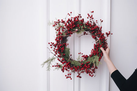 Merry Christmas and Happy New Year Celebration. Generative Aiの素材