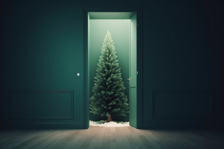Merry Christmas and Happy New Year Celebration. Generative Aiの素材