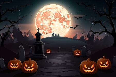 Happy Halloween Day. Generative Aiの素材