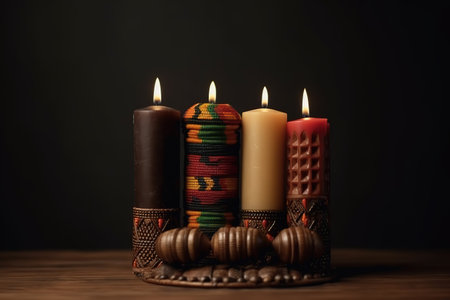 Happy Kwanzaa Celebration. Generative Aiの素材