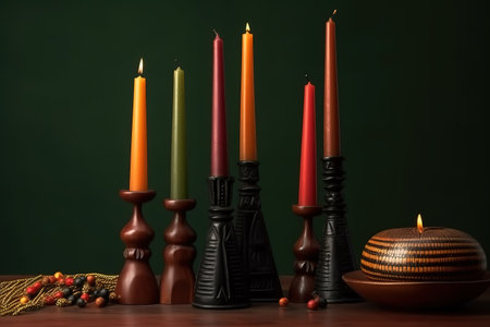 Happy Kwanzaa Celebration. Generative Aiの素材
