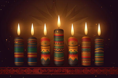 Happy Kwanzaa Celebration. Generative Aiの素材
