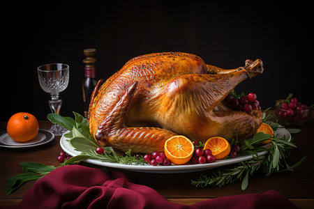 Happy Thanksgiving. Thanksgiving Food. Thanksgiving Concept.の素材