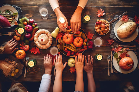 Happy Thanksgiving. Thanksgiving Food. Thanksgiving Concept.の素材
