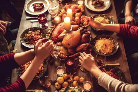 Happy Thanksgiving. Thanksgiving Food. Thanksgiving Concept.の素材