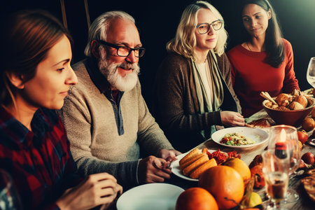 Happy Thanksgiving. Thanksgiving Food. Thanksgiving Concept.の素材