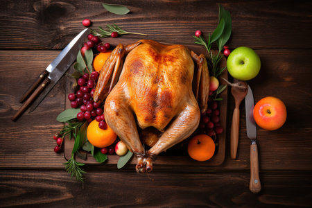 Happy Thanksgiving. Thanksgiving Food. Thanksgiving Concept.の素材