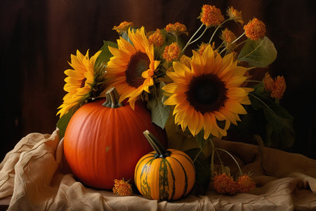 Happy Thanksgiving. Thanksgiving Food. Thanksgiving Concept.の素材