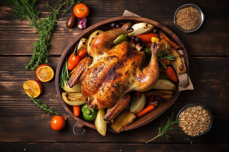 Happy Thanksgiving. Thanksgiving Food. Thanksgiving Concept.の素材