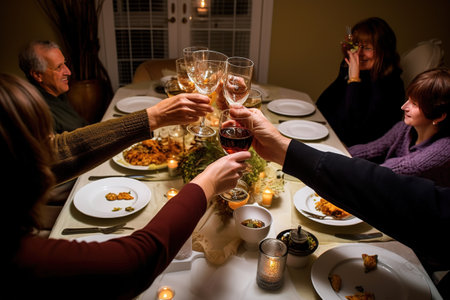 Happy Thanksgiving. Thanksgiving Food. Thanksgiving Concept.の素材