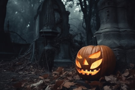 Happy Halloween Day. Generative Aiの素材