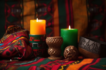 Happy Kwanzaa Celebration. Generative Aiの素材