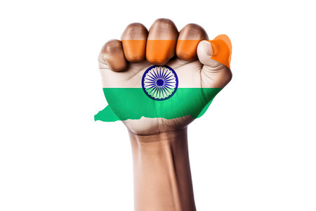 Celebrating Indian Independence Day. Generative Aiの素材