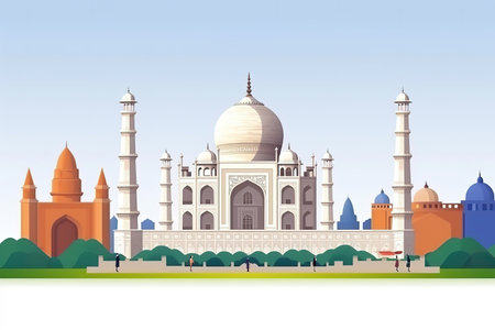 Celebrating Indian Independence Day. Generative Aiの素材