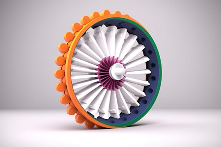 Celebrating Indian Independence Day. Generative Aiの素材