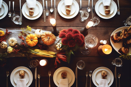 Happy Thanksgiving. Thanksgiving Food. Thanksgiving Concept.の素材