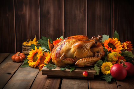 Happy Thanksgiving. Thanksgiving Food. Thanksgiving Concept.の素材