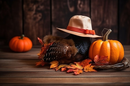 Happy Thanksgiving. Thanksgiving Food. Thanksgiving Concept.の素材