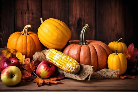 Happy Thanksgiving. Thanksgiving Food. Thanksgiving Concept.の素材