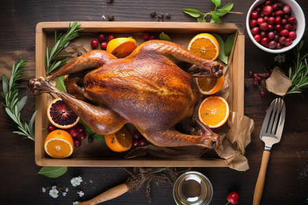 Happy Thanksgiving. Thanksgiving Food. Thanksgiving Concept.の素材