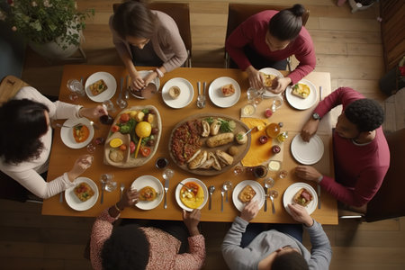 Happy Thanksgiving. Thanksgiving Food. Thanksgiving Concept.の素材