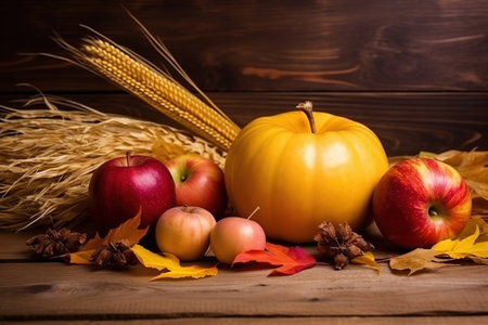 Happy Thanksgiving. Thanksgiving Food. Thanksgiving Concept.の素材