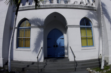 Front of Trinity Church, Key Westの写真素材