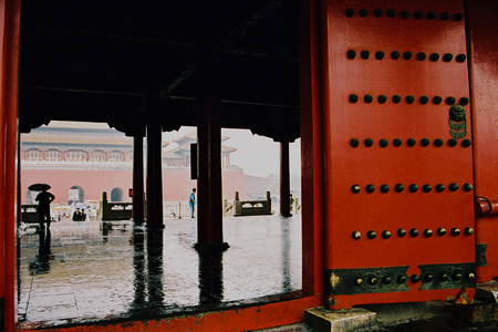 Courtyard in the Forbidden City, Beijing, Chinaのeditorial素材