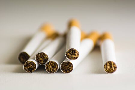 a bunch of cigarettesの写真素材