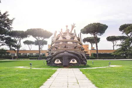 Rome, Italy, 1 April 2017: the statue of Venusia inside the CinecittÃ  film studios in Rome, Italy. The sculpture was created for the film Il Casanova by Federico Felliniのeditorial素材