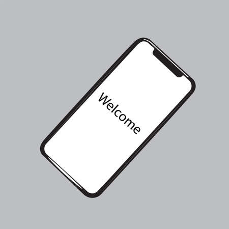 Modern Smartphone vector illustration drawingのイラスト素材