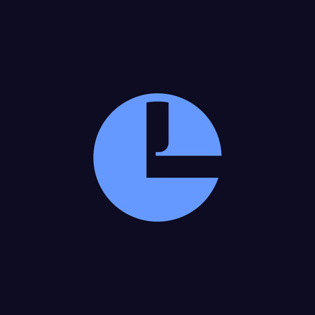 Letter LE or EL logoのイラスト素材
