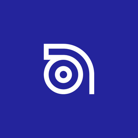 Modern initial letter OA or AO monogram logo