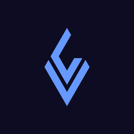 Letter LV or VL logoのイラスト素材
