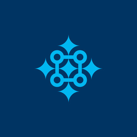 star connection logoのイラスト素材