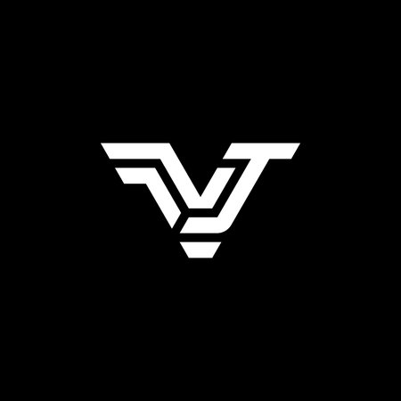 modern and elegant letter VJ or JV initial logoのイラスト素材