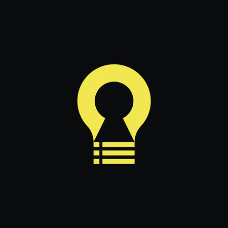 lightbulb human task idea logoのイラスト素材