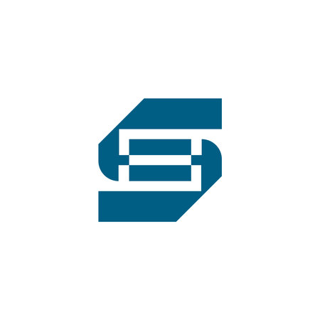 modern and sophisticated letter S logo. S logo modern technology and digital