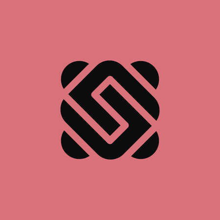 modern letter S curved cloud or smoke logoのイラスト素材