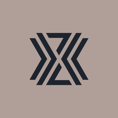 initial letter X arrow up and down direction logoのイラスト素材