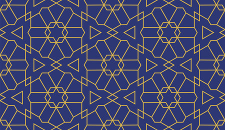 abstract luxury gold line modern seamless pattern