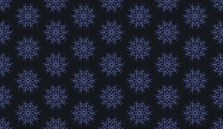 abstract luxury elegant purple and dark blue floral seamless patternのイラスト素材