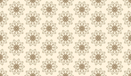 abstract luxury elegant brown and cream floral seamless patternのイラスト素材